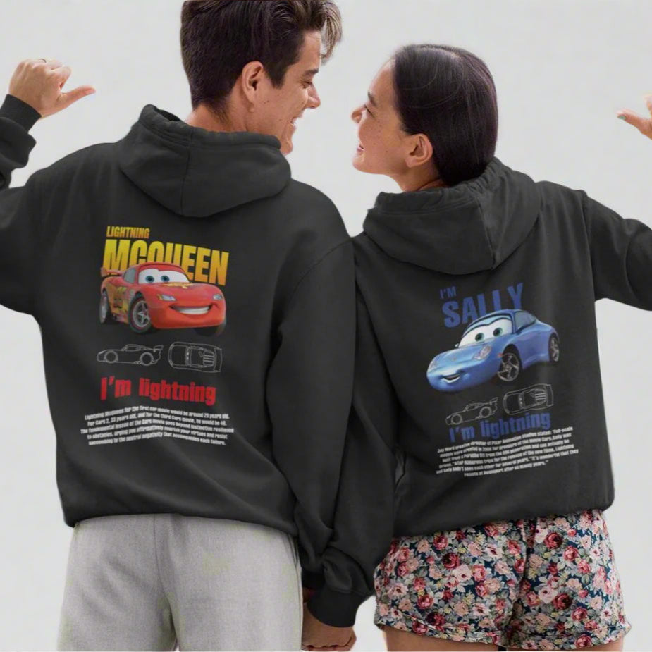 Cars Theme Couple Hoodies