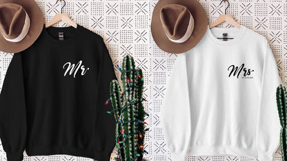 Mr. & Mrs. Couple Long T-Shirts