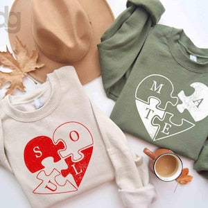 Soulmate Couple Short Sleeve T-Shirts For Couple