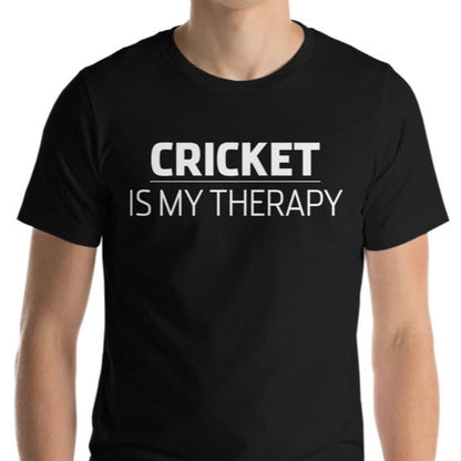 Cricket Is My Therapy - Cricket Lovers Theme T-Shirts