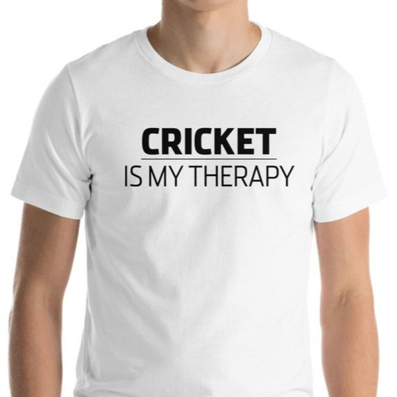 Cricket Is My Therapy - Cricket Lovers Theme T-Shirts