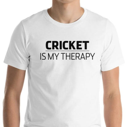 Cricket Is My Therapy - Cricket Lovers Theme T-Shirts