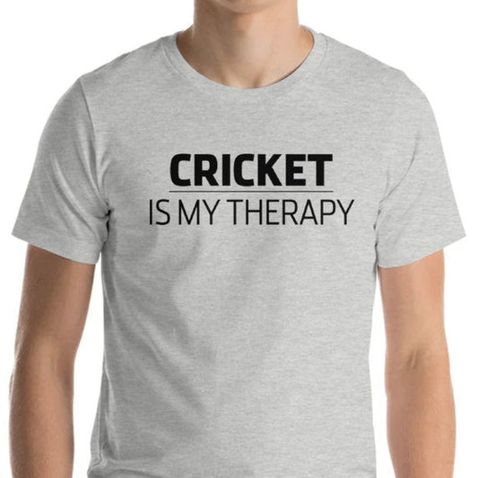 Cricket Is My Therapy - Cricket Lovers Theme T-Shirts