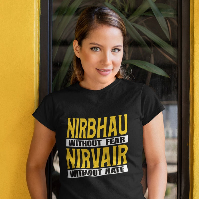 Sikh Wisdom - Nirbhau Nirvair Spirit - Short Sleeve T-Shirt