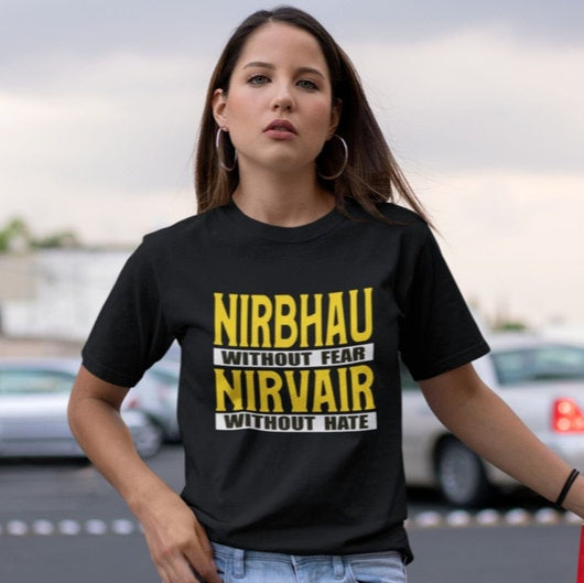 Sikh Wisdom - Nirbhau Nirvair Spirit - Short Sleeve T-Shirt
