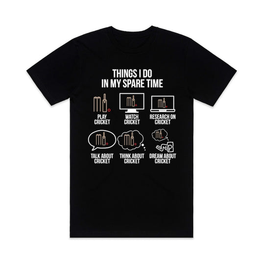Cricket Lover Daily Lifestyle Theme T-Shirt