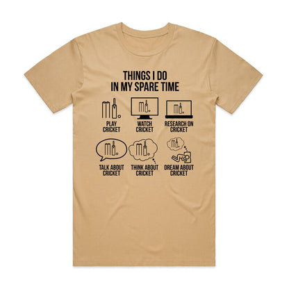 Cricket Lover Daily Lifestyle Theme T-Shirt