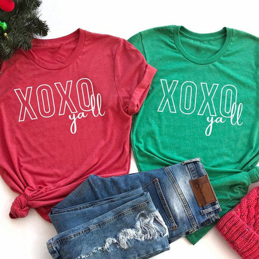XOXO Short Sleeve Couple T-Shirts