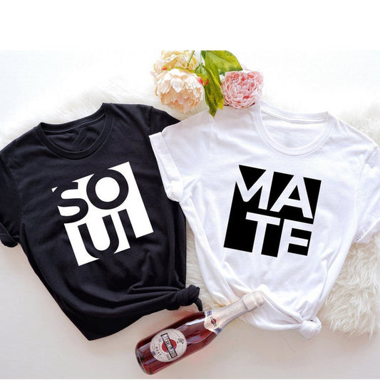Soulmate Short Sleeve Couple T-Shirts