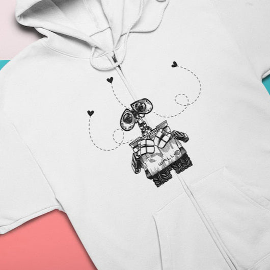WALL-E & EVE Matching Full Sleeve Couple Hoodies