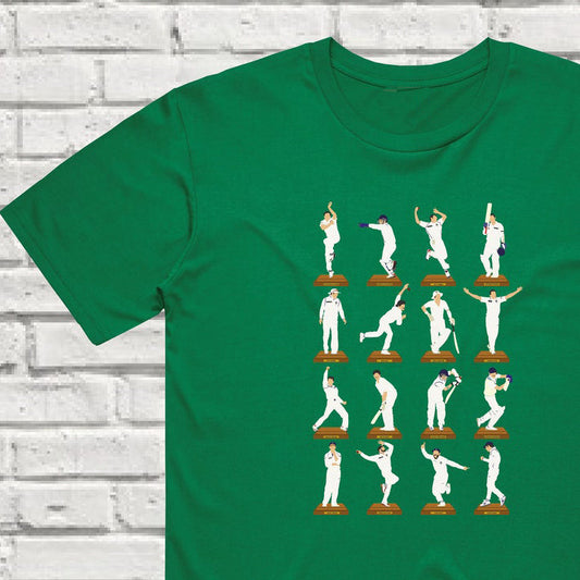 Cricket Legends in Motion – The Art of the Game T-Shirts