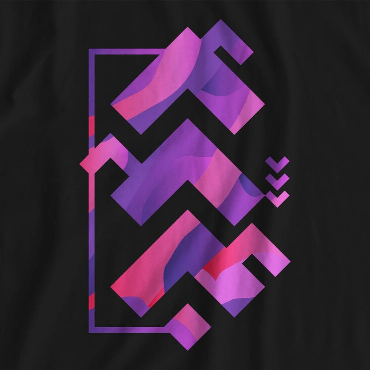 Abstract Shapes Futuristic Fashion T-Shirt