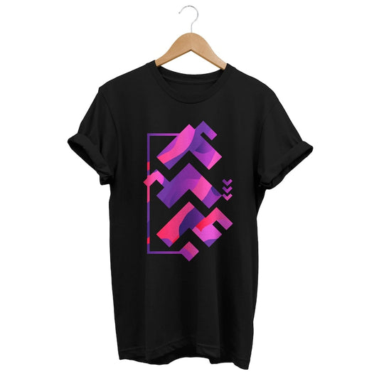 Abstract Shapes Futuristic Fashion T-Shirt