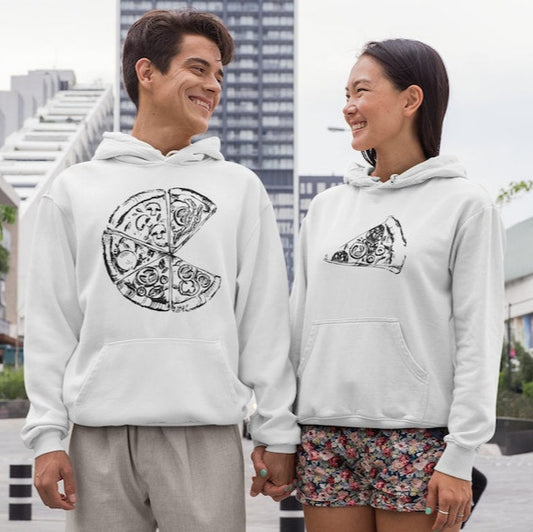 Pizza Lovers' Matching Outfit Couple Hoodies