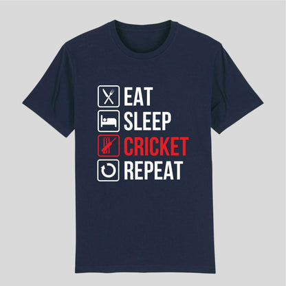 Eat. Sleep. Cricket. Repeat - The Ultimate Cricket Lover’s T-Shirts! 🏏