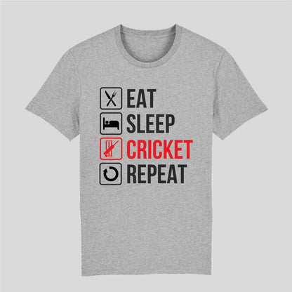 Eat. Sleep. Cricket. Repeat - The Ultimate Cricket Lover’s T-Shirts! 🏏