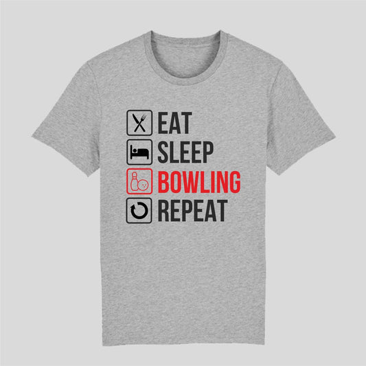 Eat Sleep Bowl Repeat - Bowling Lover's T-Shirt