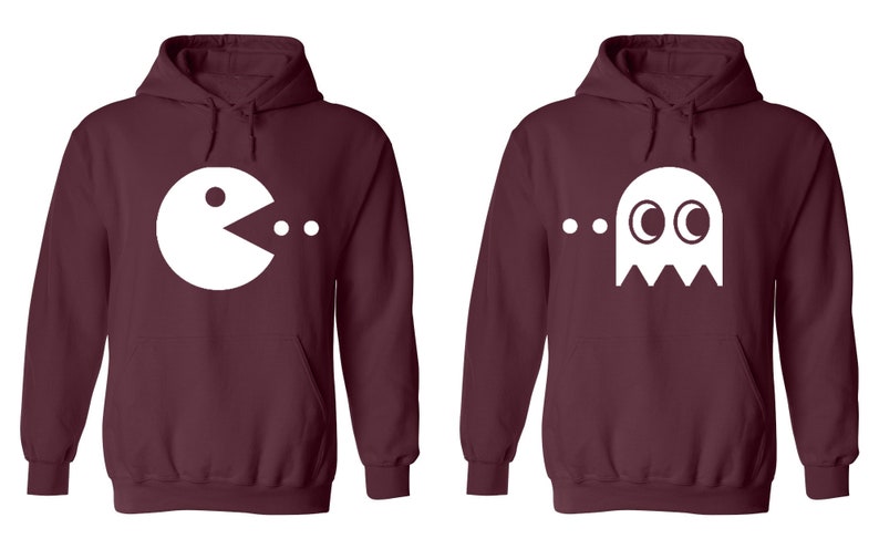Pac-Man Theme Couple Hoodies