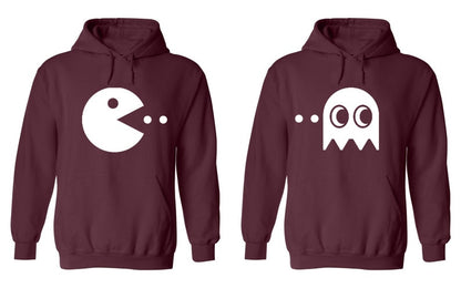 Pac-Man Theme Couple Hoodies