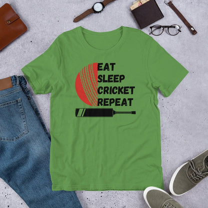 Eat Sleep Cricket Repeat – The Ultimate Cricket Lover’s T-Shirt 🏏🔥