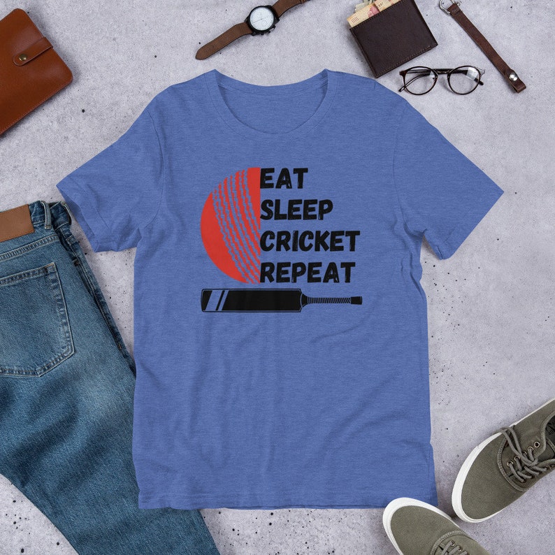 Eat Sleep Cricket Repeat – The Ultimate Cricket Lover’s T-Shirt 🏏🔥