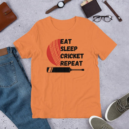 Eat Sleep Cricket Repeat – The Ultimate Cricket Lover’s T-Shirt 🏏🔥