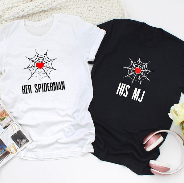 Spider Love Matching Couple Hoodies