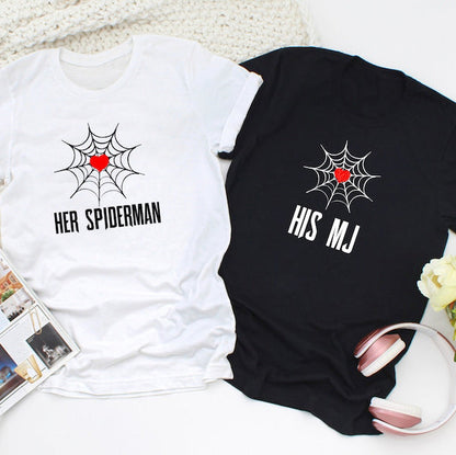 Spider Love Matching Couple Hoodies