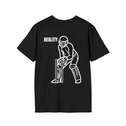 Expectation V/s Reality Cricket Meme T-Shirt
