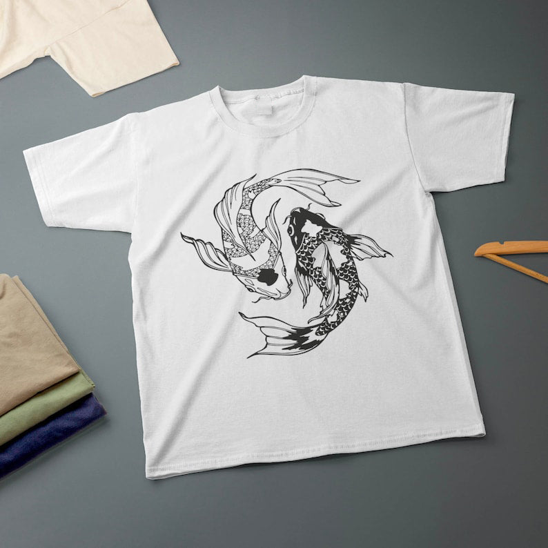 Pisces Zodiac Sign Theme T-Shirt