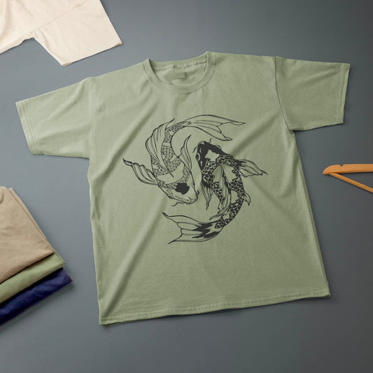 Pisces Zodiac Sign Theme T-Shirt