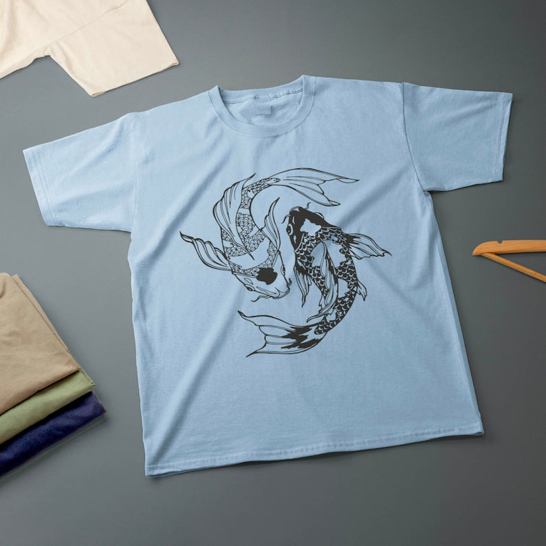 Pisces Zodiac Sign Theme T-Shirt