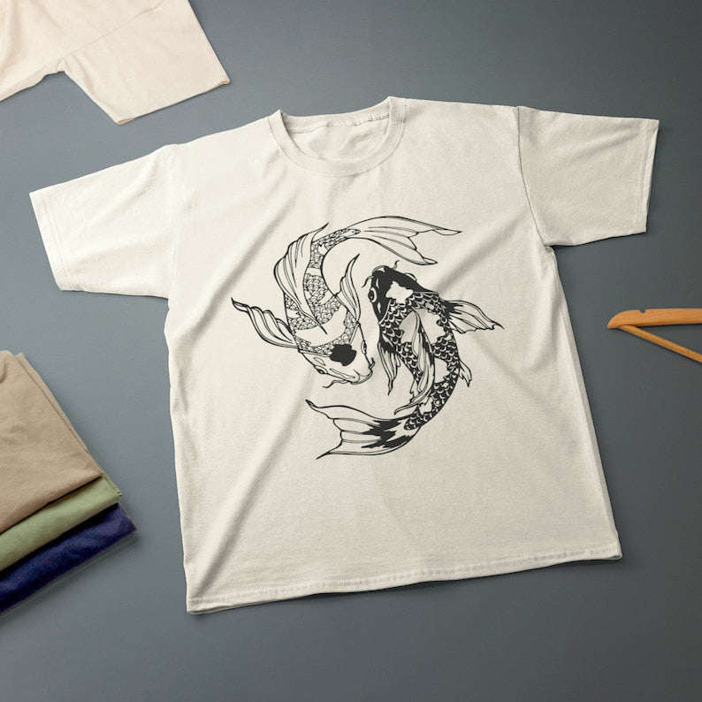 Pisces Zodiac Sign Theme T-Shirt