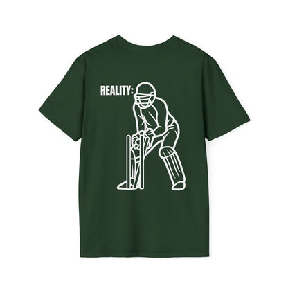 Expectation V/s Reality Cricket Meme T-Shirt