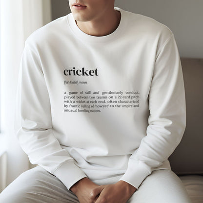 Cricket Dictionary Long Sleeve T-Shirt – Define Your Passion!