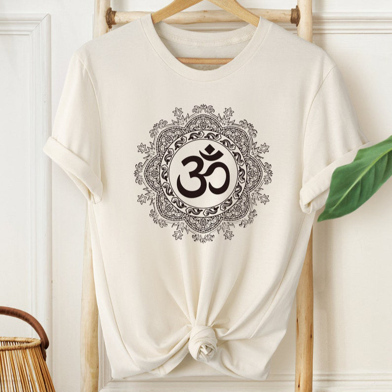 Sacred Om Mandala T-Shirt – Spiritual Harmony & Peace