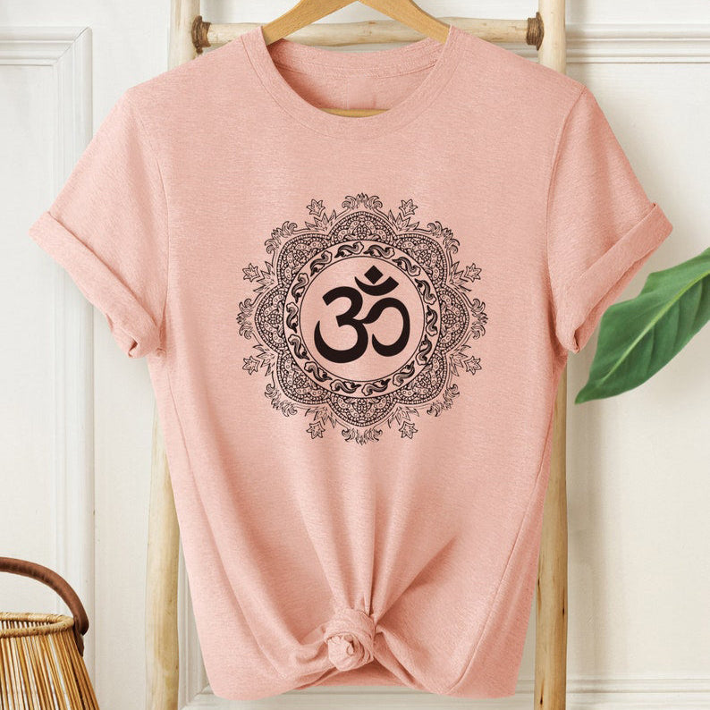Sacred Om Mandala T-Shirt – Spiritual Harmony & Peace