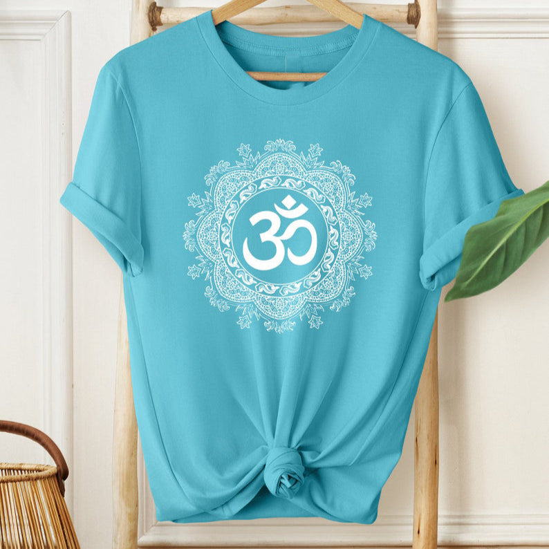 Sacred Om Mandala T-Shirt – Spiritual Harmony & Peace