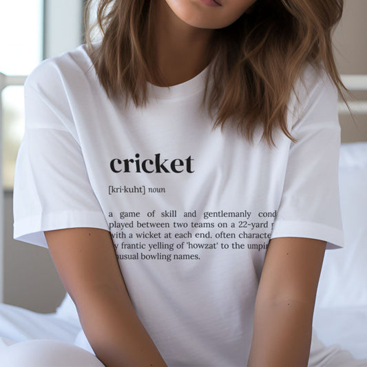 Cricket Dictionary Short Sleeve T-Shirt – Define Your Passion!