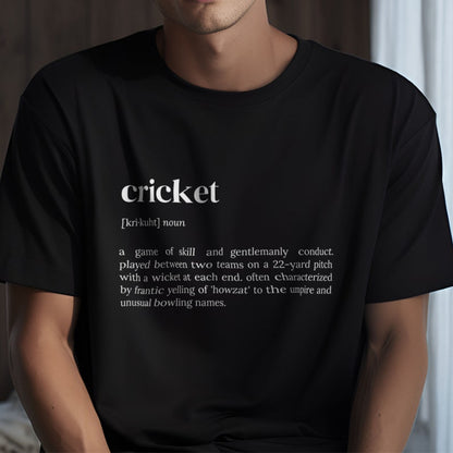 Cricket Dictionary Short Sleeve T-Shirt – Define Your Passion!
