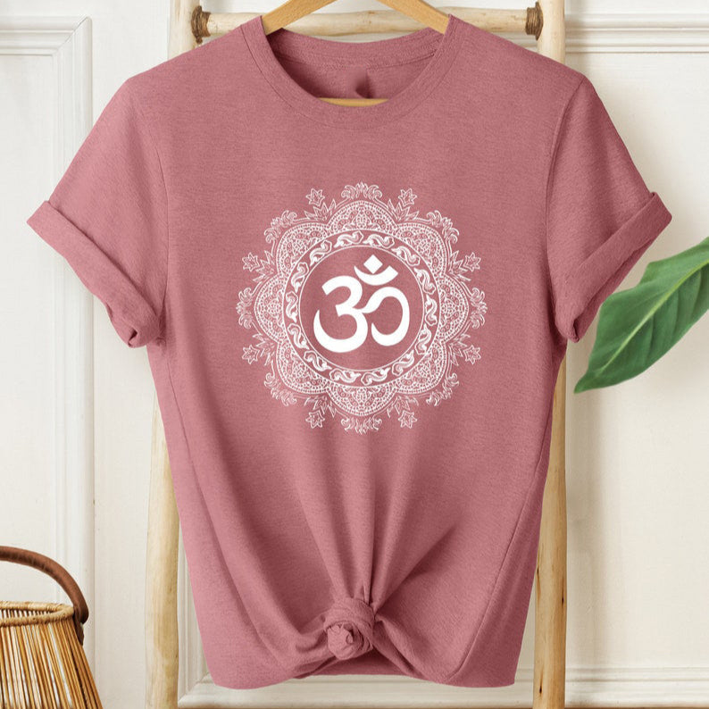 Sacred Om Mandala T-Shirt – Spiritual Harmony & Peace