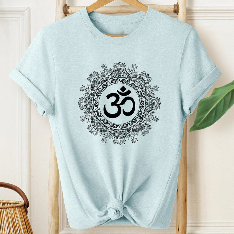 Sacred Om Mandala T-Shirt – Spiritual Harmony & Peace