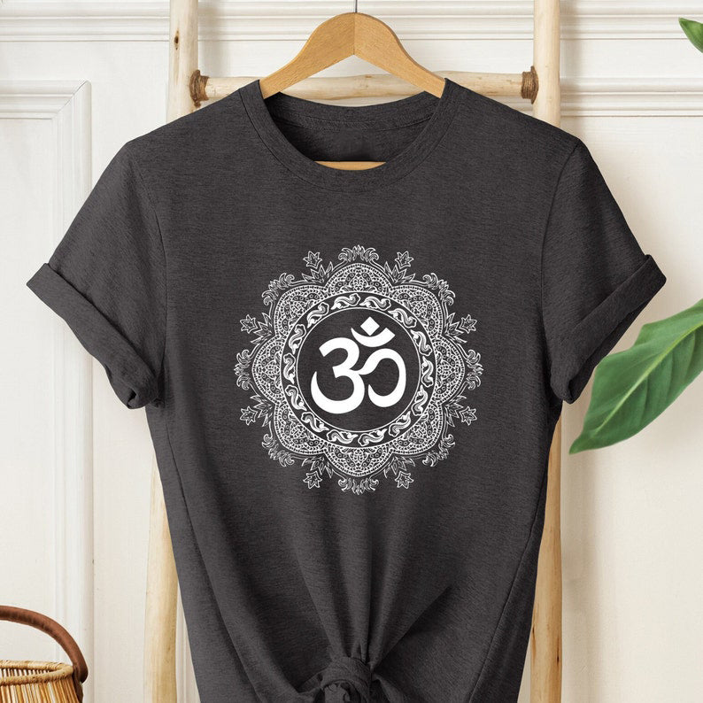 Sacred Om Mandala T-Shirt – Spiritual Harmony & Peace