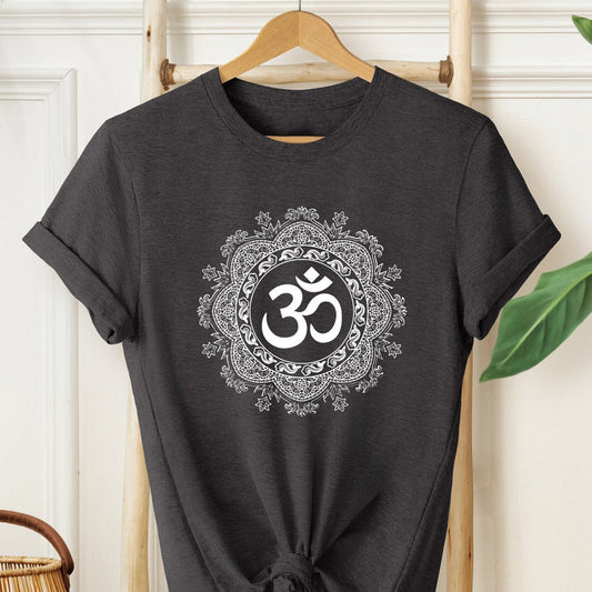 Sacred Om Mandala T-Shirt – Spiritual Harmony & Peace