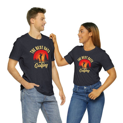 The Best Days Golfing Short Sleeve Couple T-Shirts