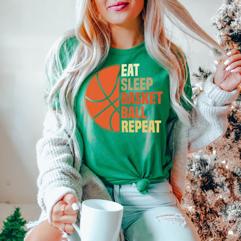 Eat.Sleep.Basketball.Repeat - Basketball Lover Theme T-Shirt