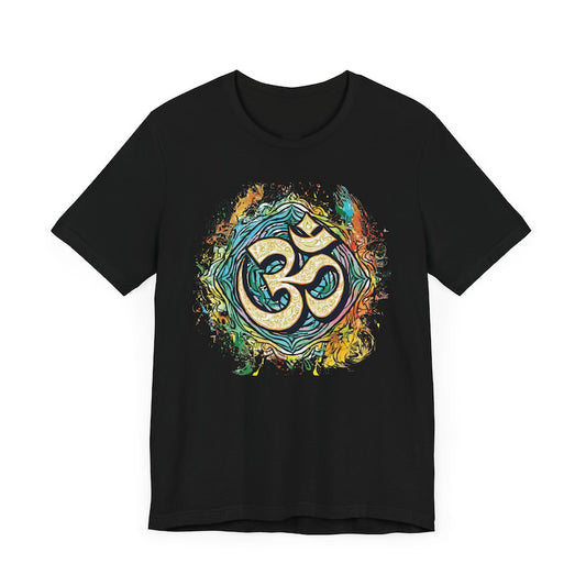 Spiritual Om Symbol T-Shirt – Mystical & Vibrant Design