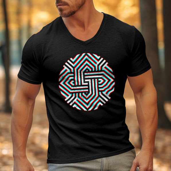 Abstract Unique Maze Design T-Shirt