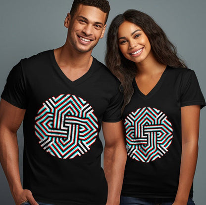 Abstract Unique Maze Design T-Shirt