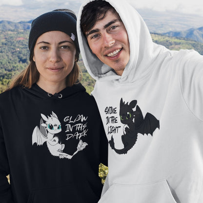 Shine In The Light Couple Hoodies